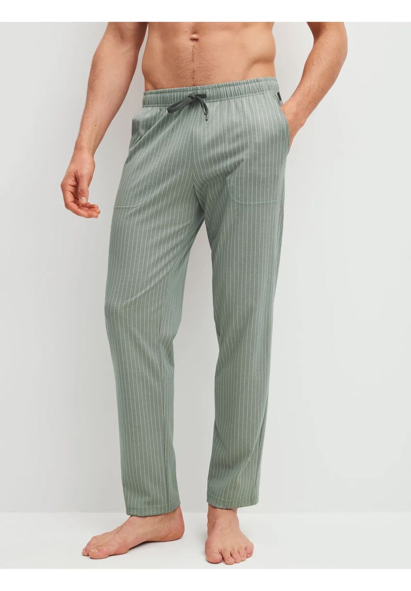 Gestreifte Loungehose aus Bio-Baumwolle