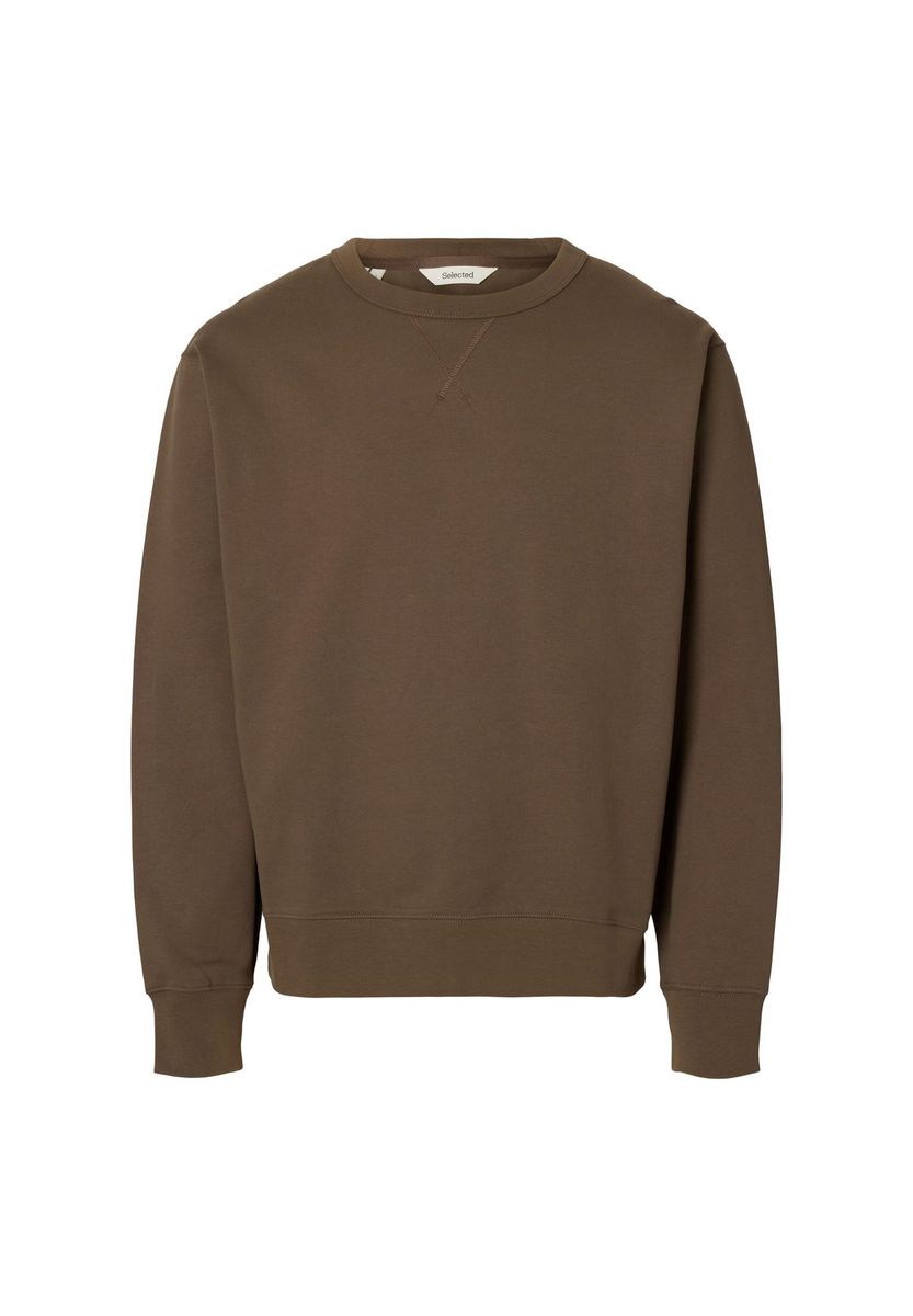 Lässiges Baumwoll-Sweatshirt mit Rundhalsausschnitt