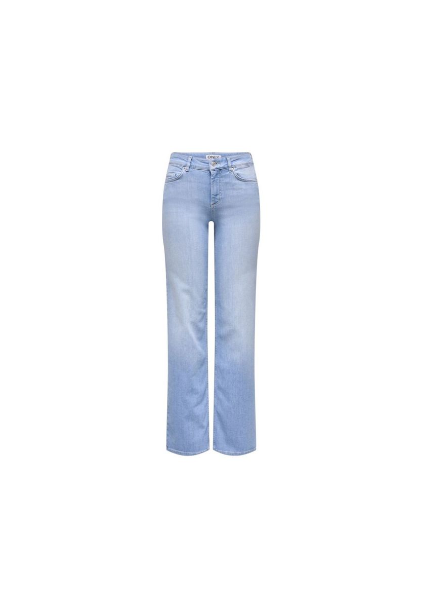 Gerades Bein, mittelhohe Jeans