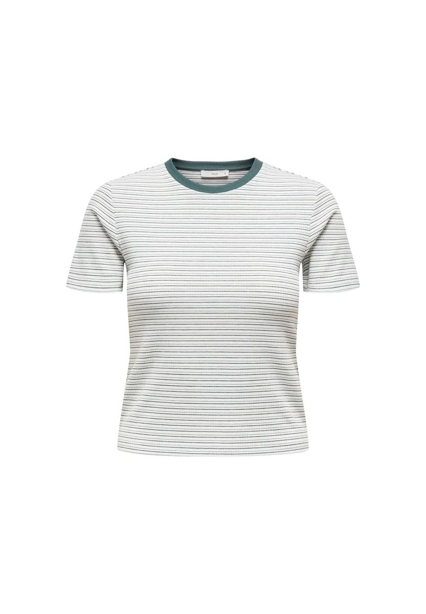 ONLY® Damen T-Shirt - ONLLUPE STRIPE TEE, Kurzarm, Rundhals, Slim Fit, Streifen, mehrfarbig, XS