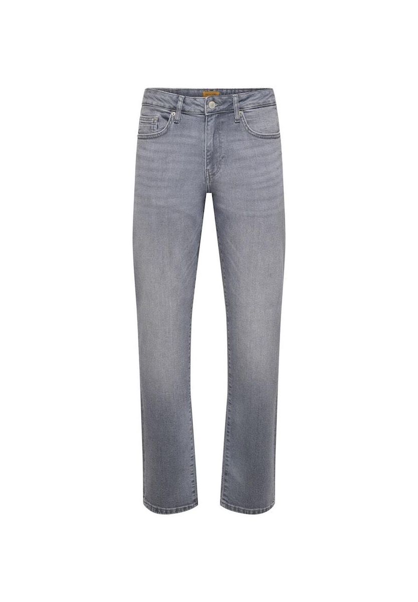 Graue Jeans mit normaler Passform