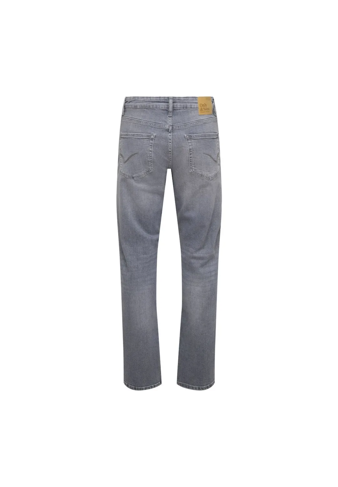 Graue Jeans mit normaler Passform