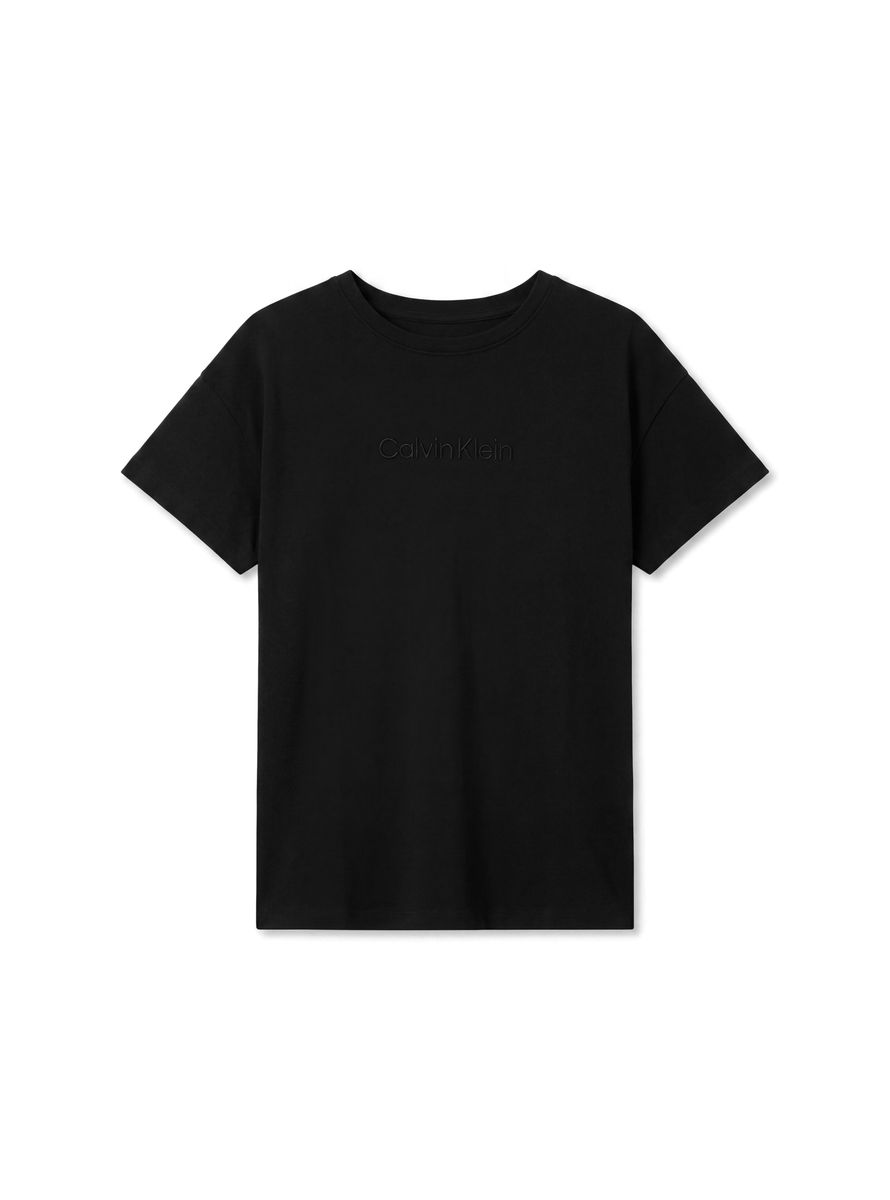 Entspanntes Lounge-T-Shirt aus Baumwoll-Stretch