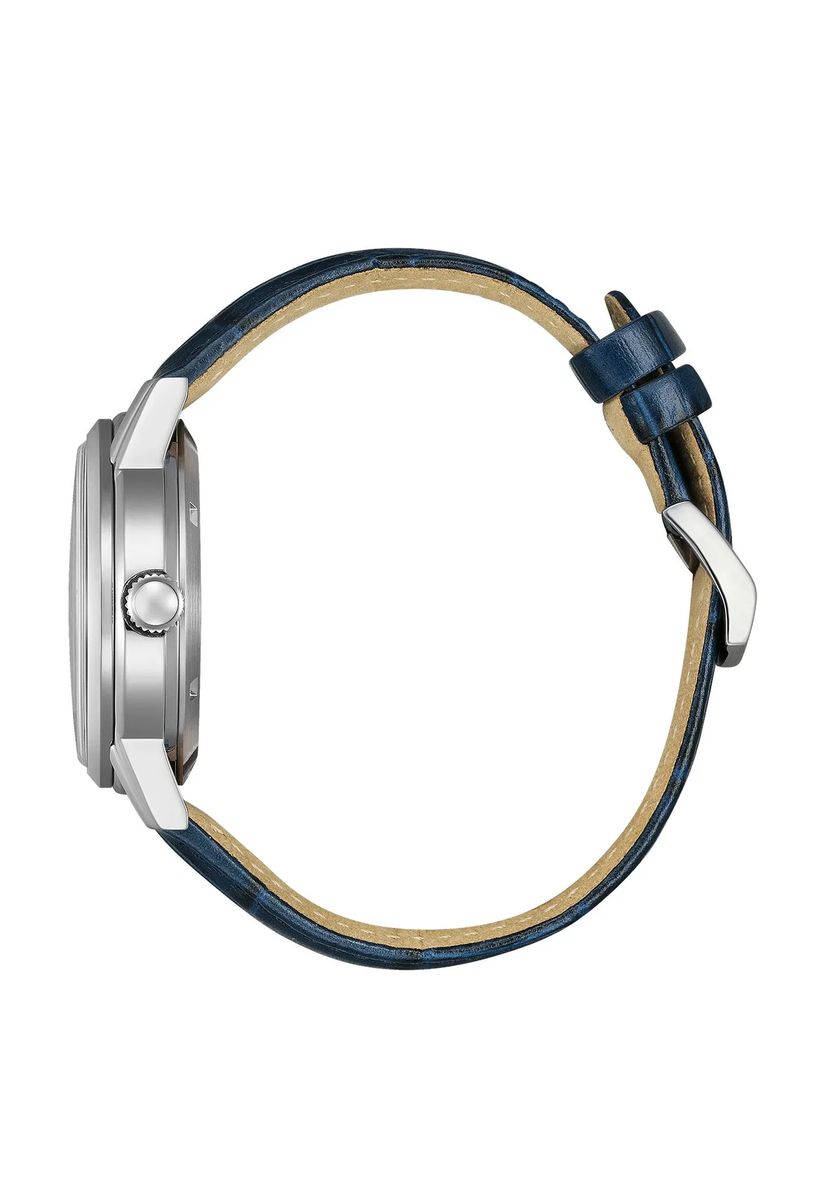 Klassische Automatikuhr mit Lederarmband