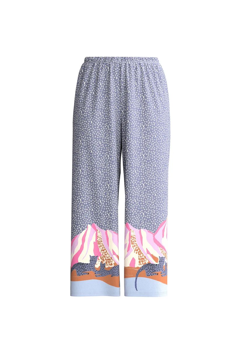 Verspielte Loungewear-Hose mit Himmelsprint