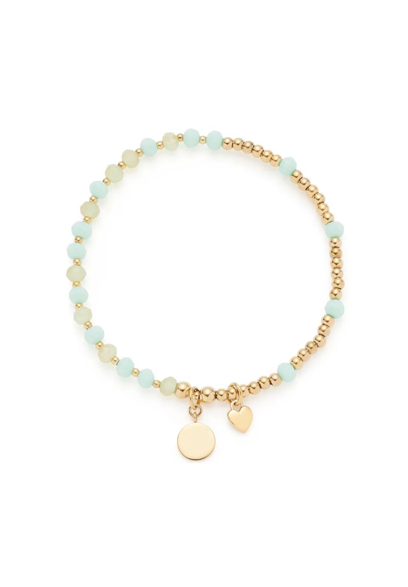 Perlenarmband mit gravierbarem Plättchen