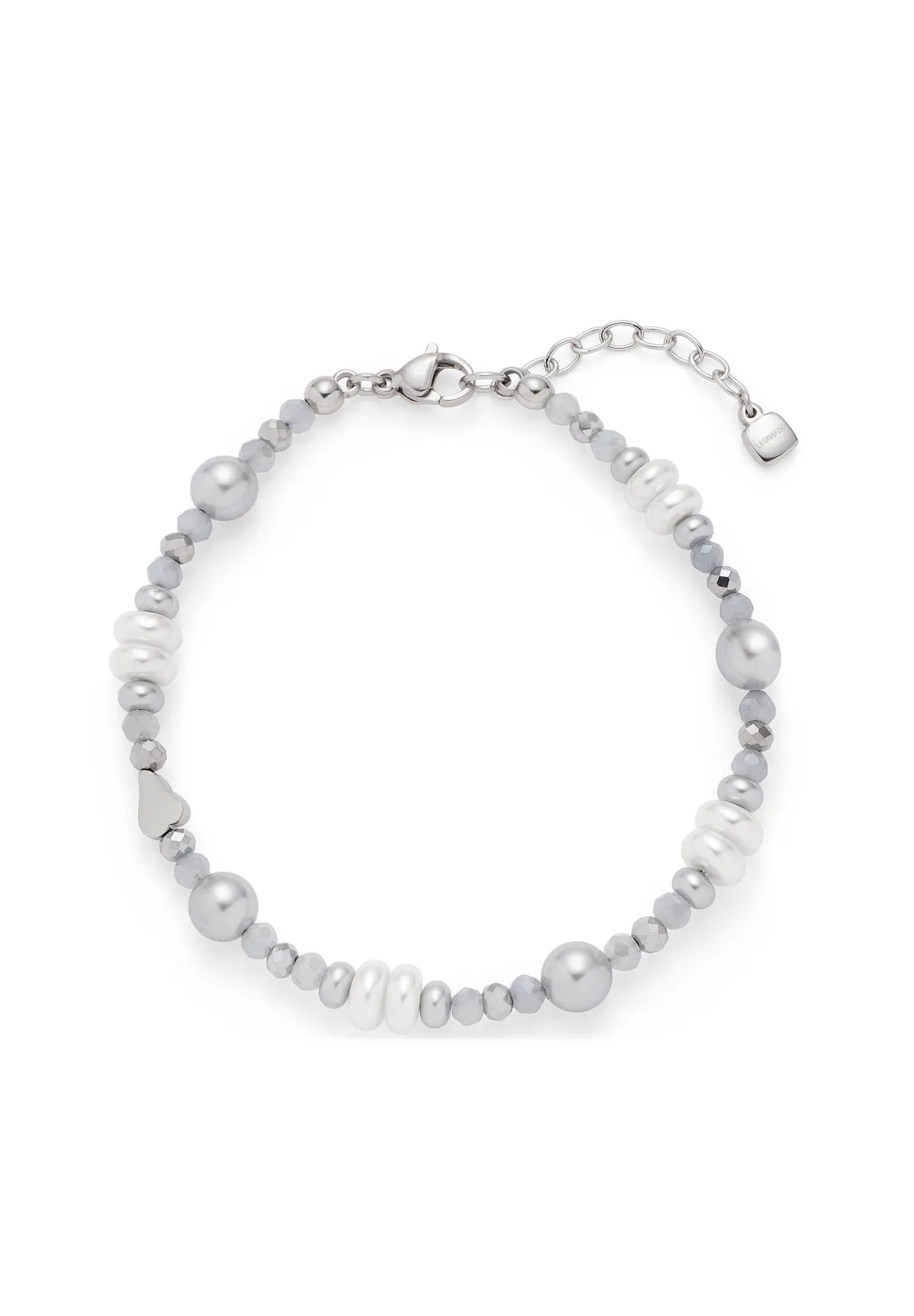Elegantes Perlenarmband mit Metallakzenten