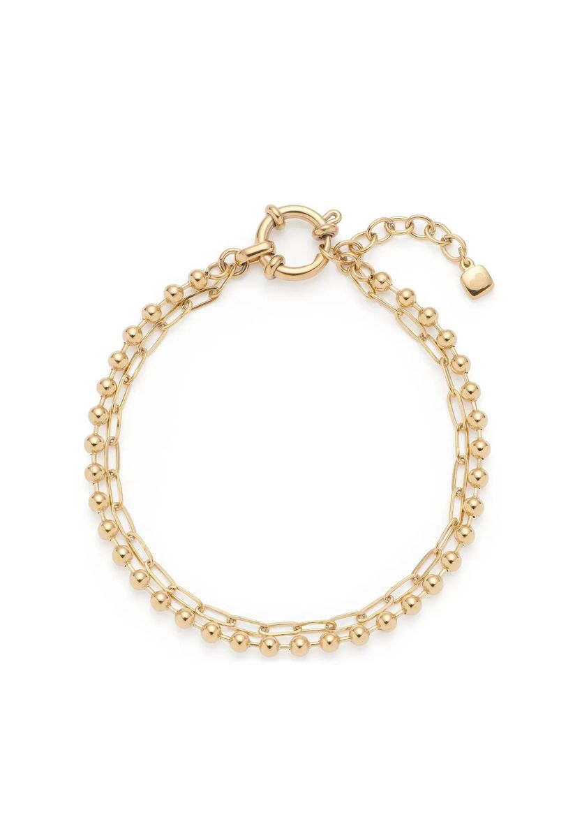 Zweireihiges Lizzy Gliederketten-Armband