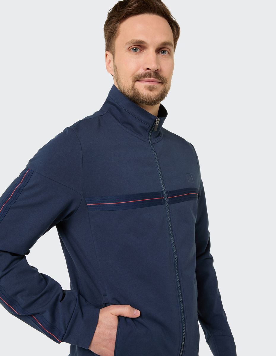 Funktionale Zipper-Jacke mit Stehkragen