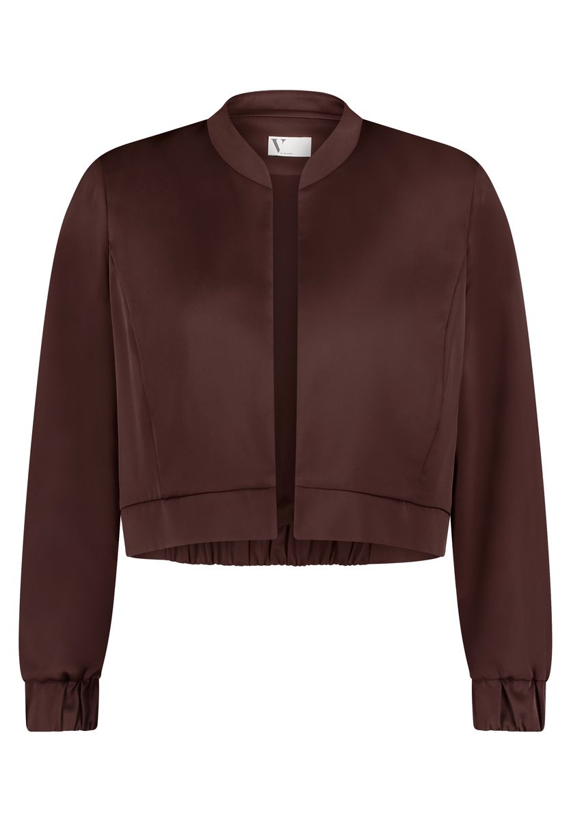 Kurzer Blouson in Satin-Optik
