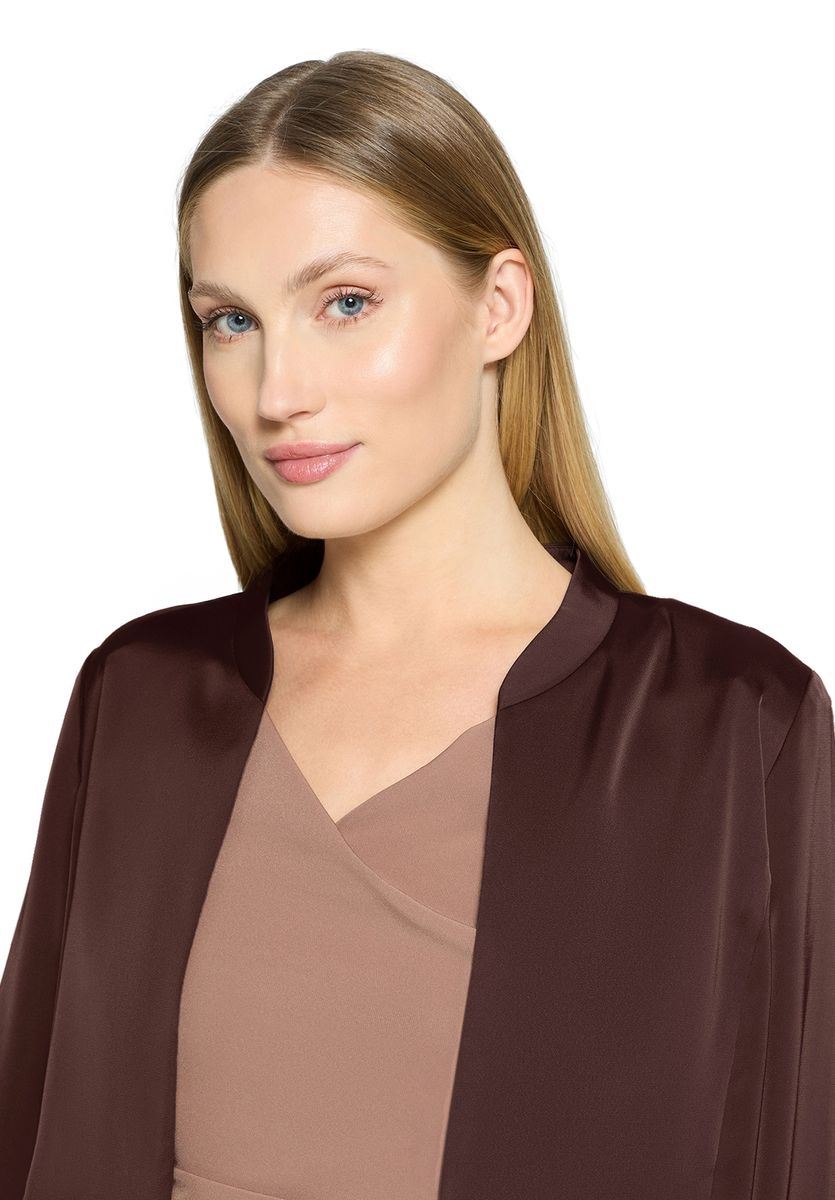 Kurzer Blouson in Satin-Optik