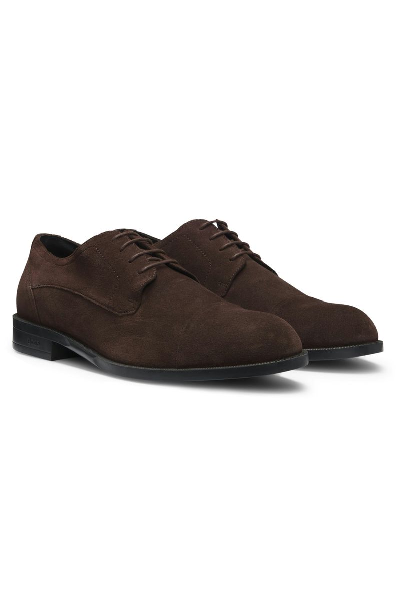 Elegante Derby-Schuhe aus Veloursleder