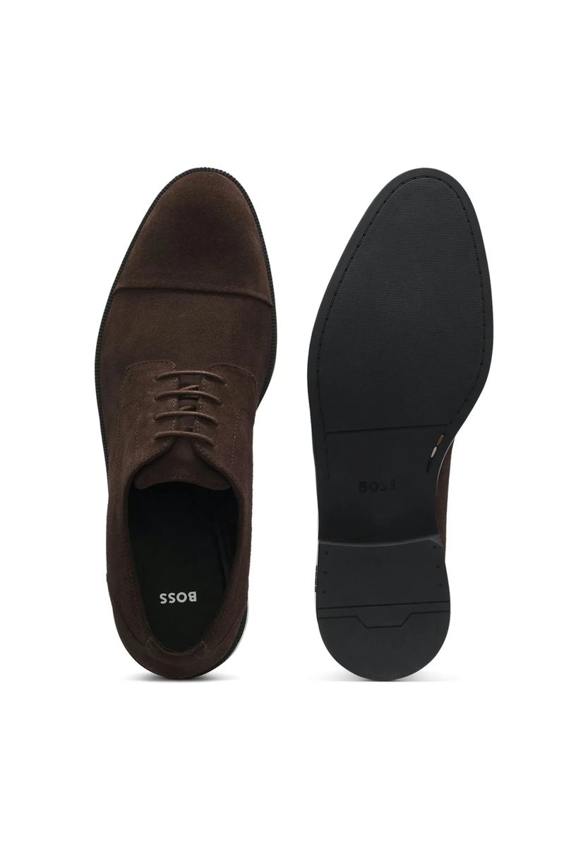 Elegante Derby-Schuhe aus Veloursleder