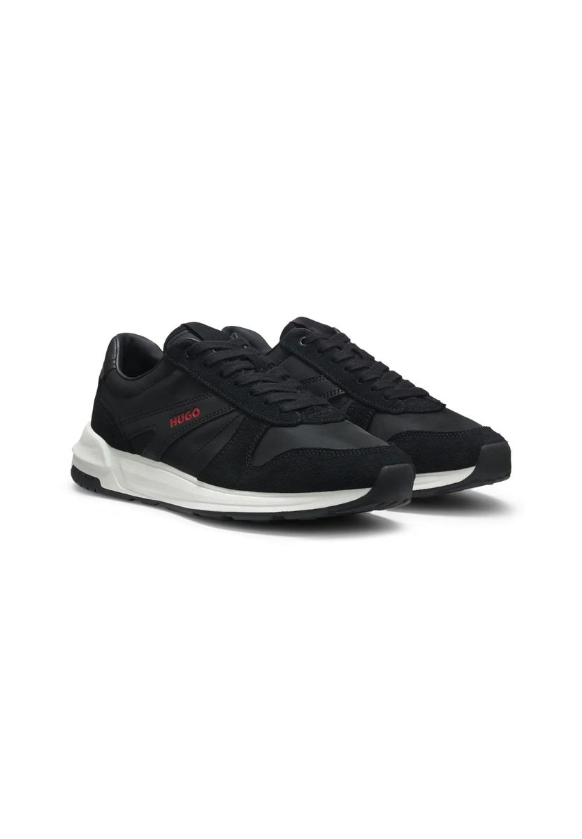 Retro-Sneaker mit Wildleder-Besätzen