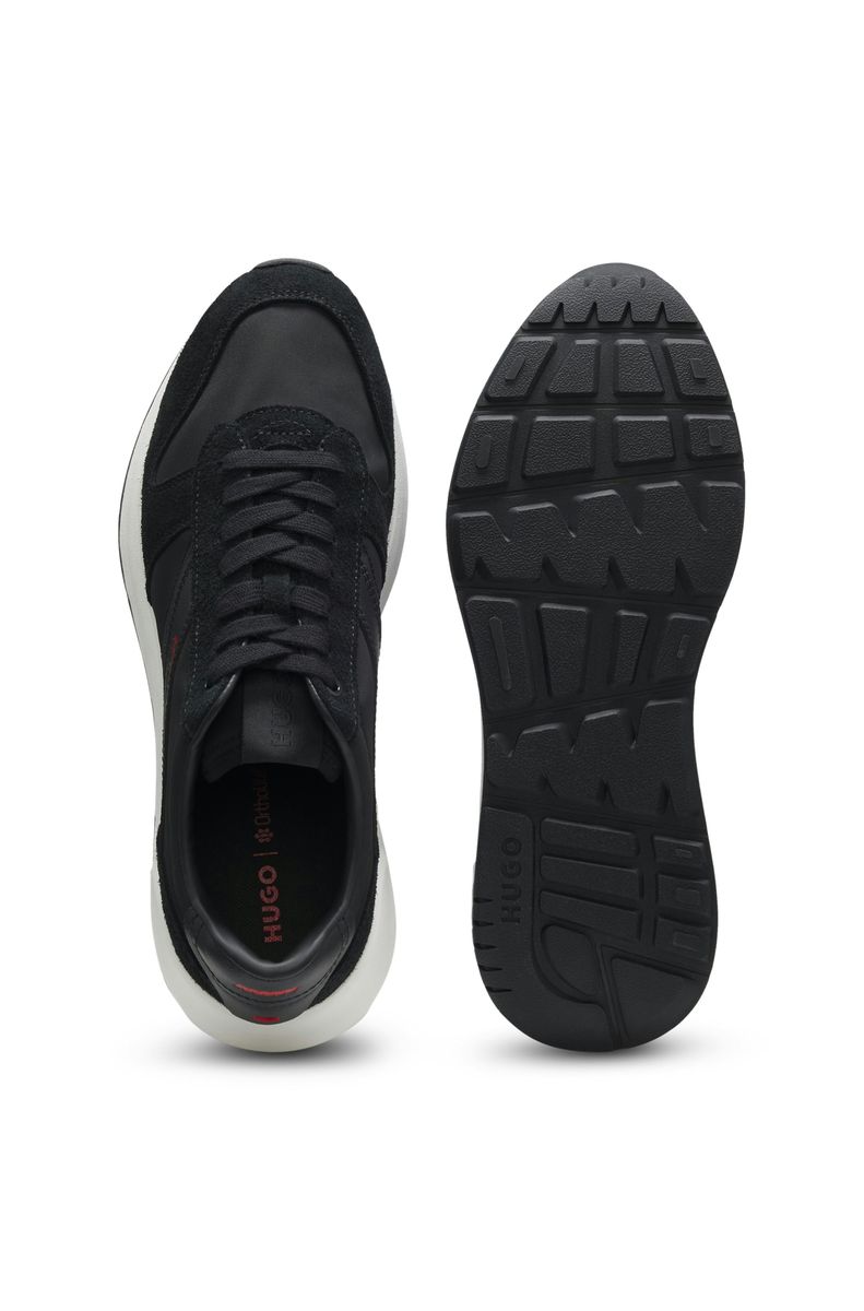 Retro-Sneaker mit Wildleder-Besätzen