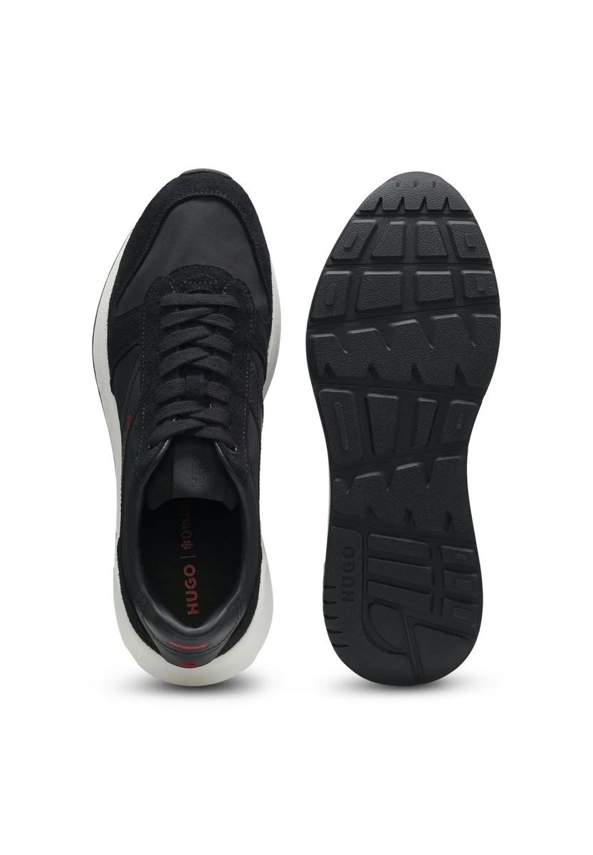 Retro-Sneaker mit Wildleder-Besätzen