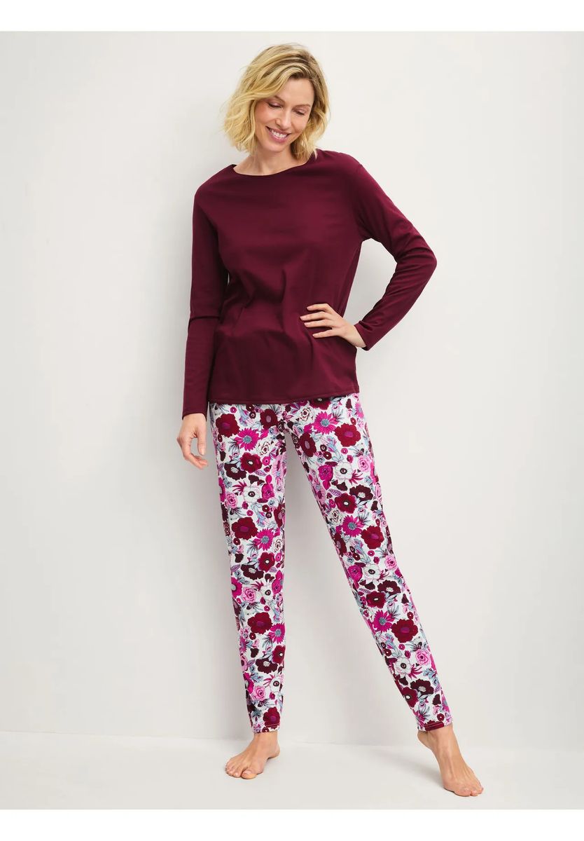 Supima-Baumwolle Schlafanzug mit Blumenmuster