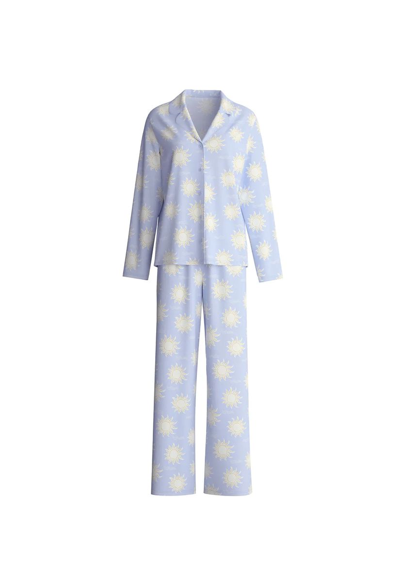 Pyjama-Set mit Himmelskörper-Print