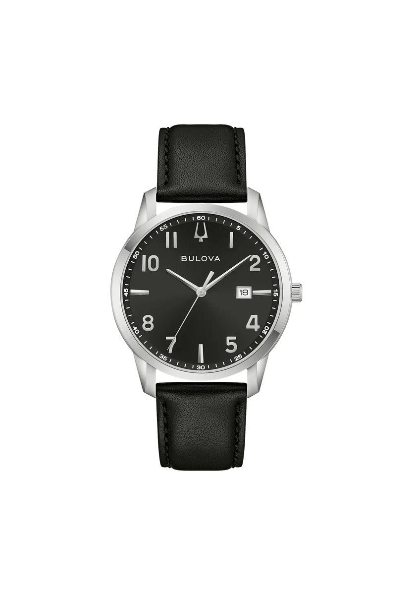 Klassische Analoguhr mit Lederarmband