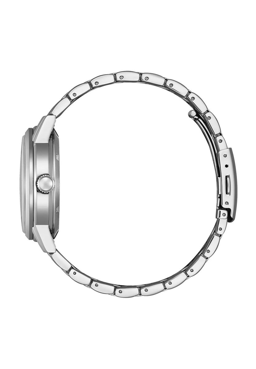 Klassische Automatik-Armbanduhr aus Edelstahl