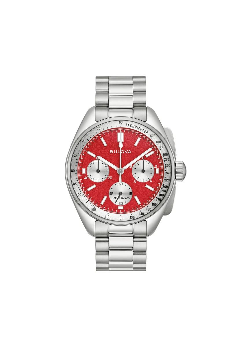 Ikonischer Chronograph mit rotem Zifferblatt