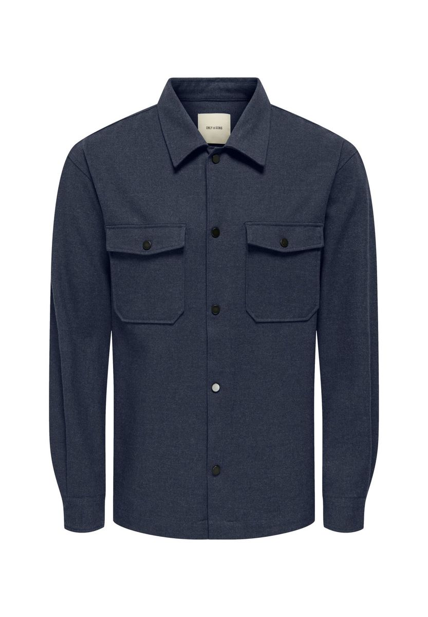 Lässige Hemdjacke mit Knopfleiste