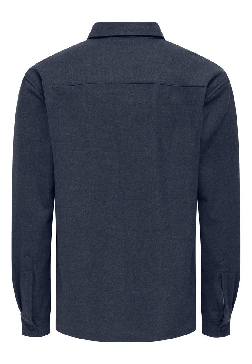 Lässige Hemdjacke mit Knopfleiste