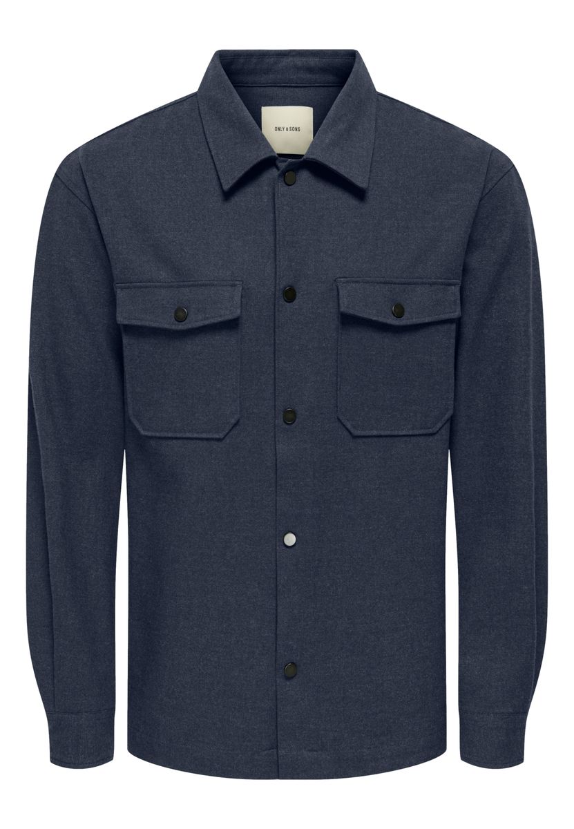 Lässige Hemdjacke mit Knopfleiste