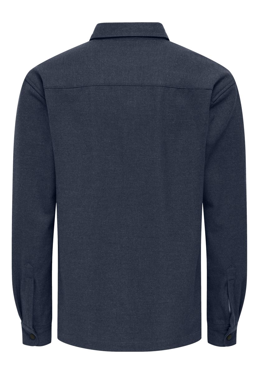 Lässige Hemdjacke mit Knopfleiste