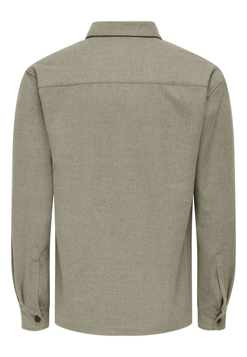 Lässige Hemdjacke mit Knopfleiste