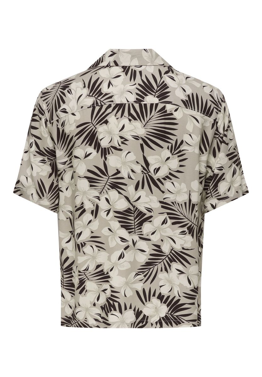 Kurzarm Hemd mit floralem Muster