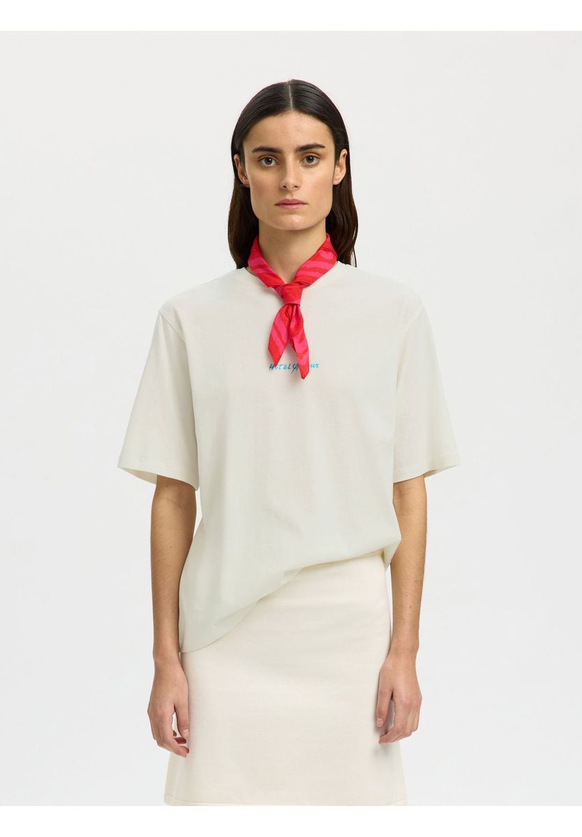 Locker geschnittenes T-Shirt mit Grafikprint