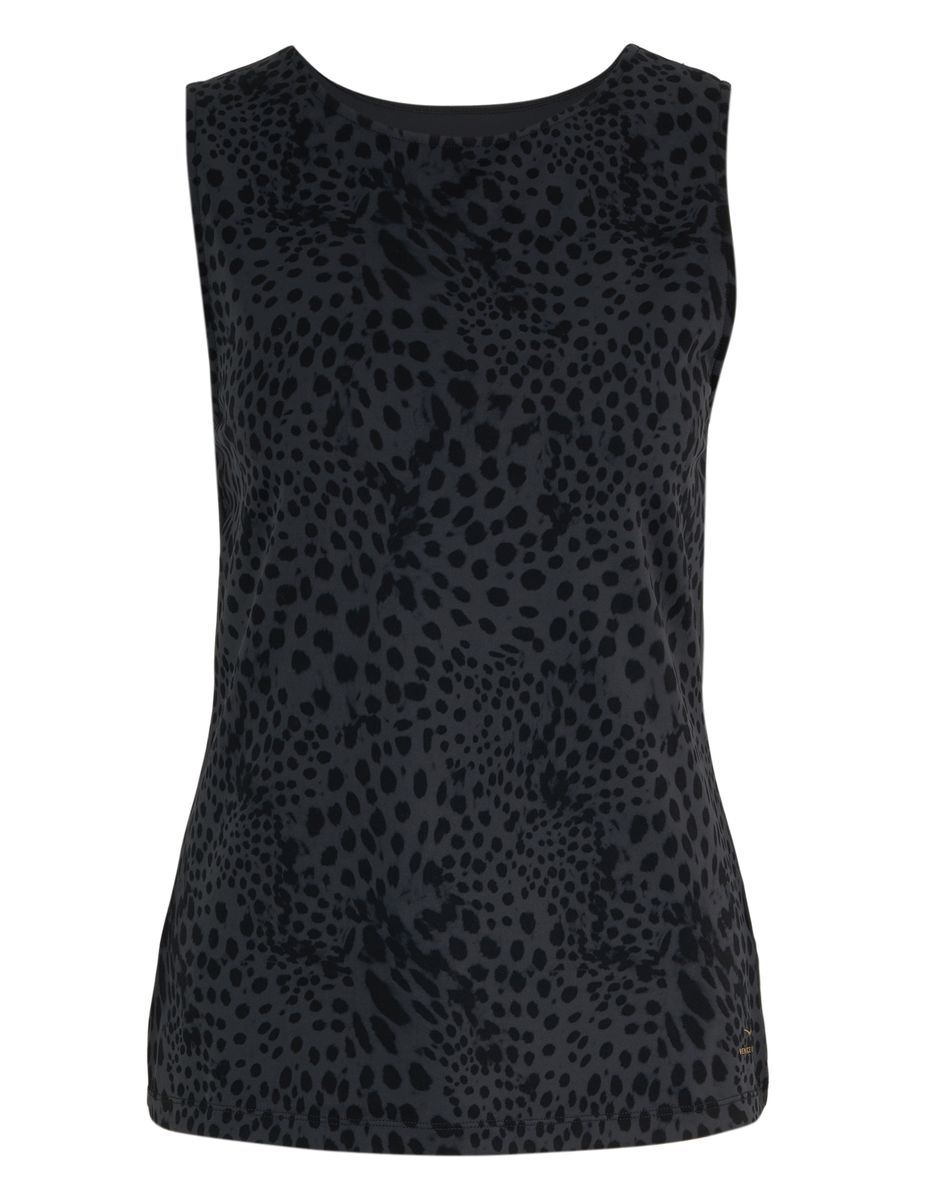Performance Tank-Top mit Animal-Print