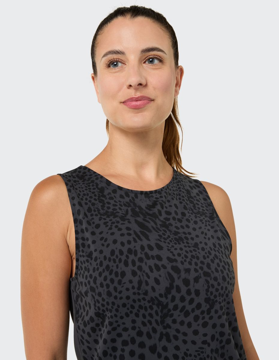 Performance Tank-Top mit Animal-Print
