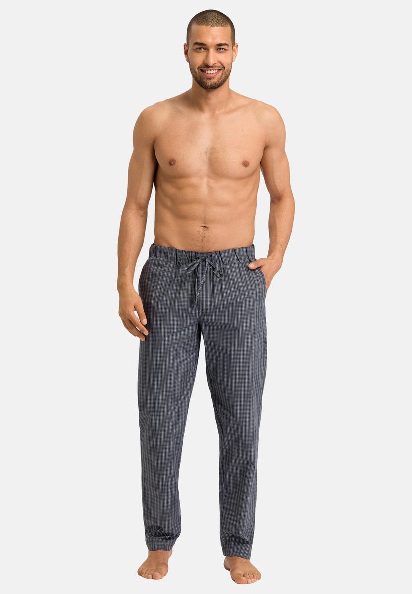 Karierte Web-Loungehose aus Baumwolle