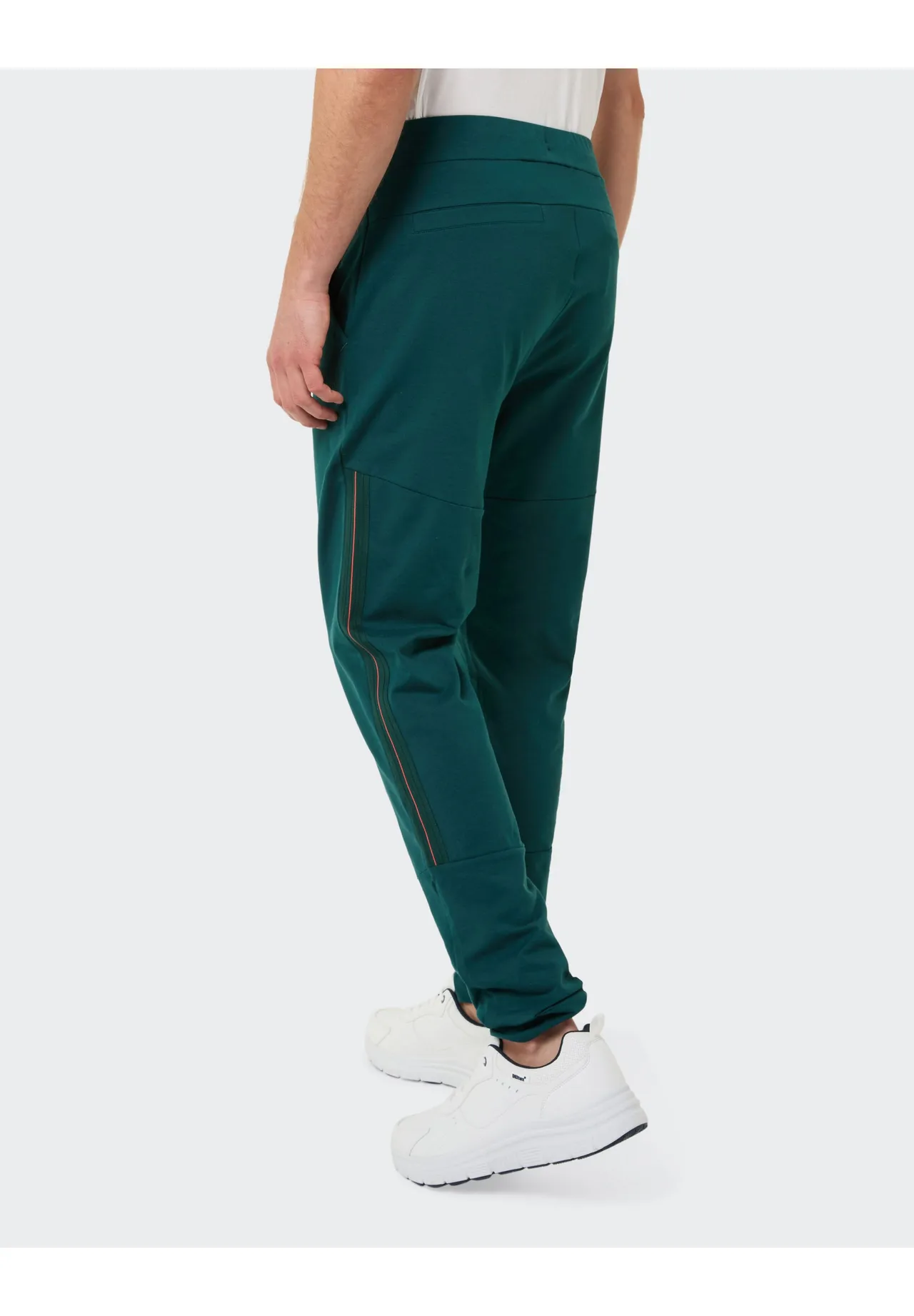 Schlichte Tapered Baumwoll-Mix Jogginghose