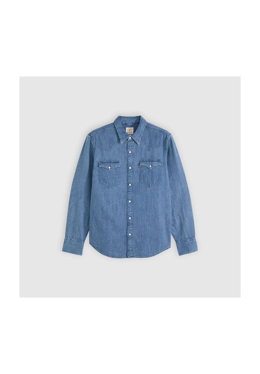 Klassisches Western-Denim-Hemd
