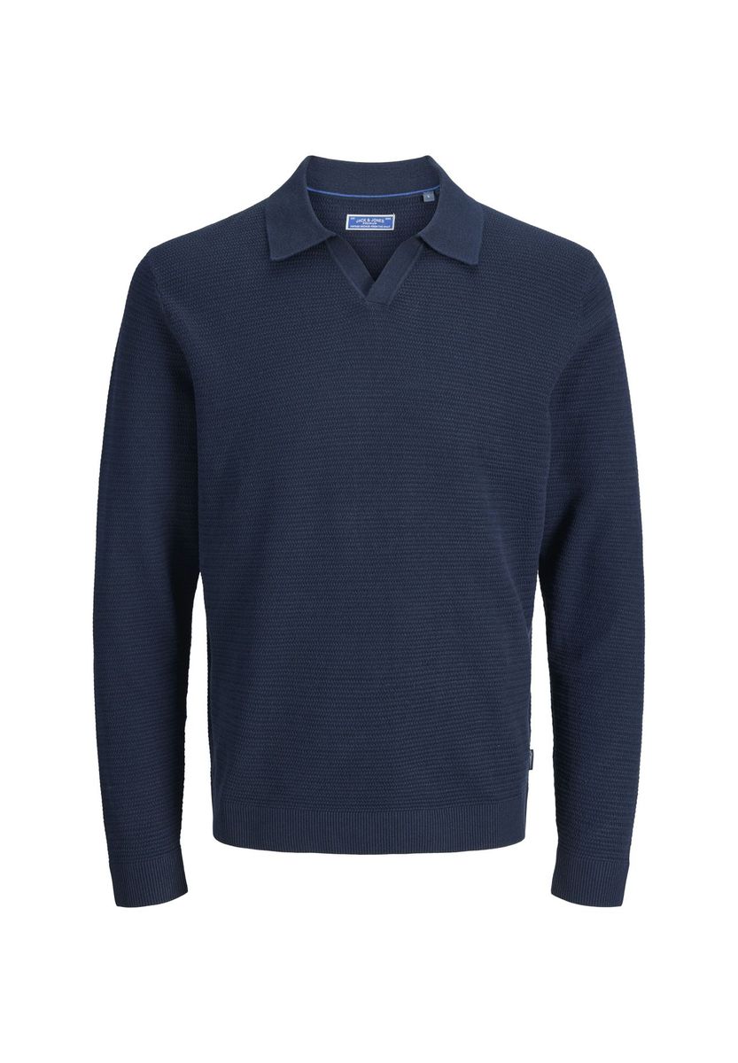 Klassisches Strickpolo mit Textur