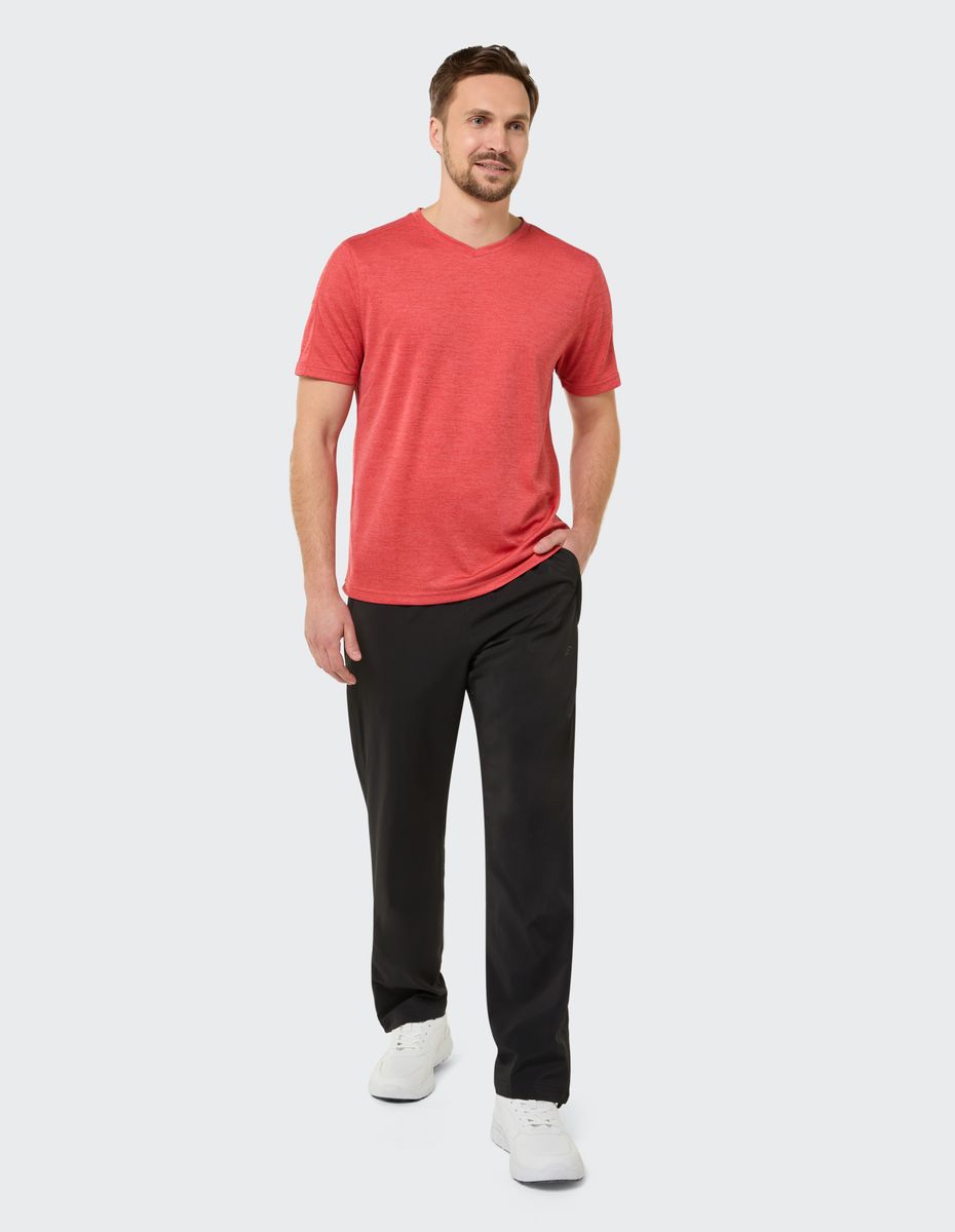Sportliches Funktionsshirt mit V-Ausschnitt