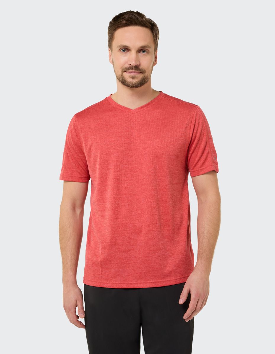Sportliches Funktionsshirt mit V-Ausschnitt