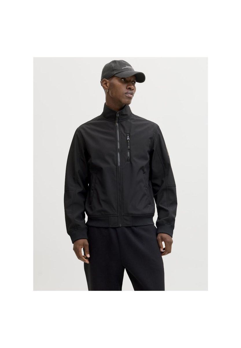 Schwarze leichte Bomberjacke für Herren