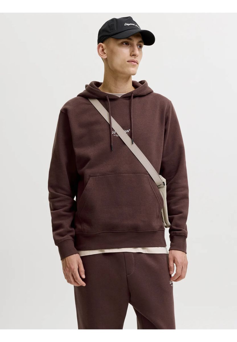Minimalistischer Hoodie mit Logo-Print