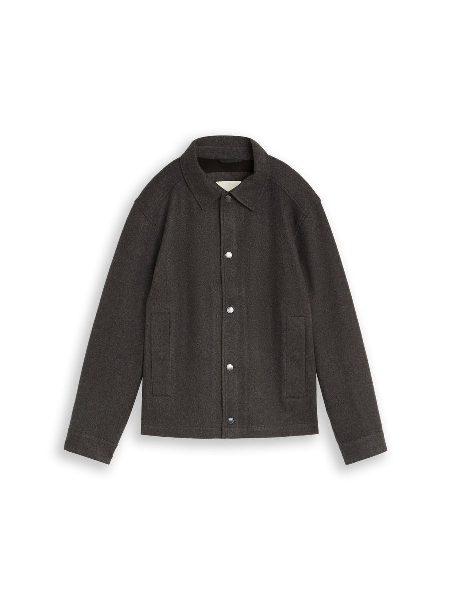 Minimalistische Jacke in Wolloptik