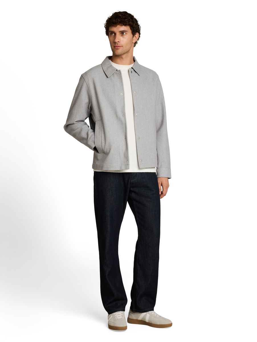 Minimalistische Übergangsjacke mit Druckknöpfen