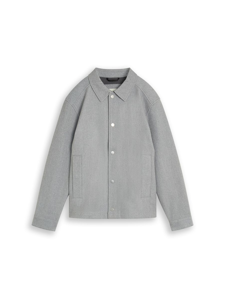 Minimalistische Übergangsjacke mit Druckknöpfen