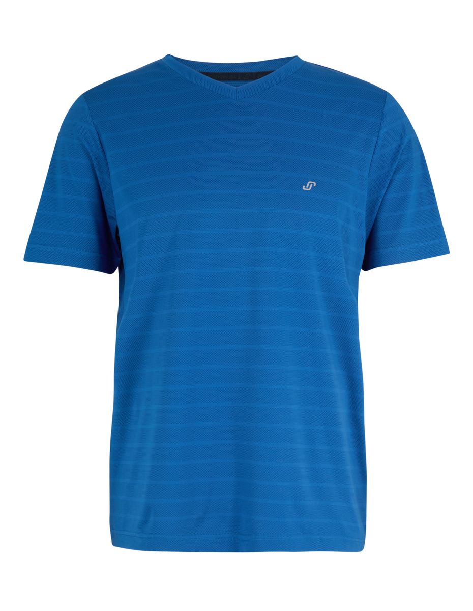 Sportliches Performance-T-Shirt mit V-Ausschnitt