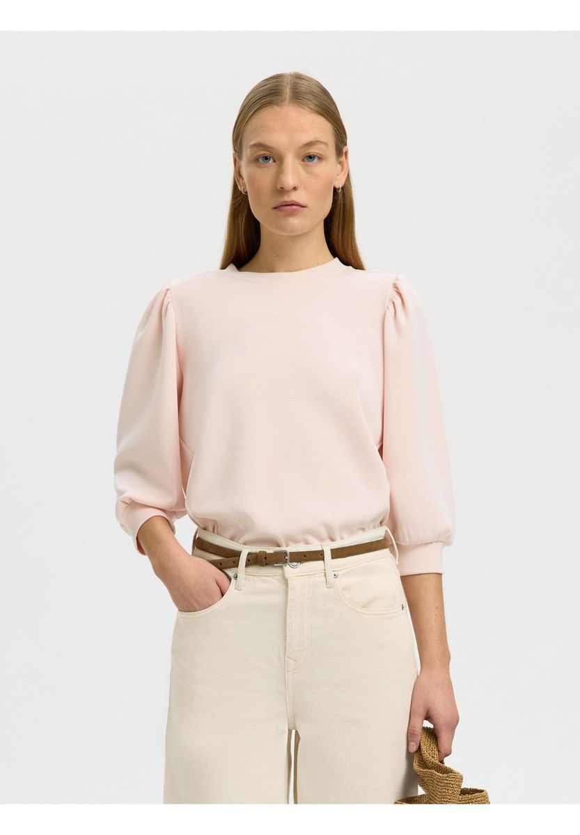 Elegantes Sweatshirt mit Puffärmeln