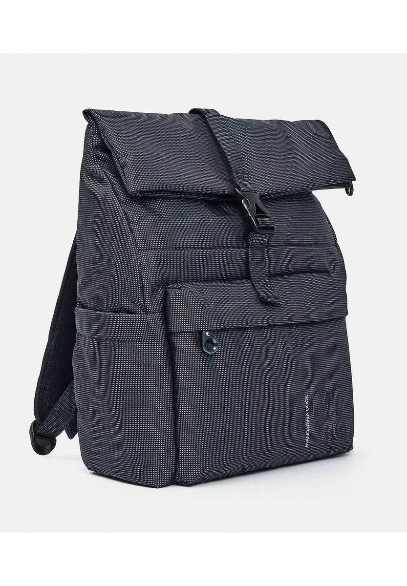 Strukturierter Roll-Top-Laptop-Rucksack