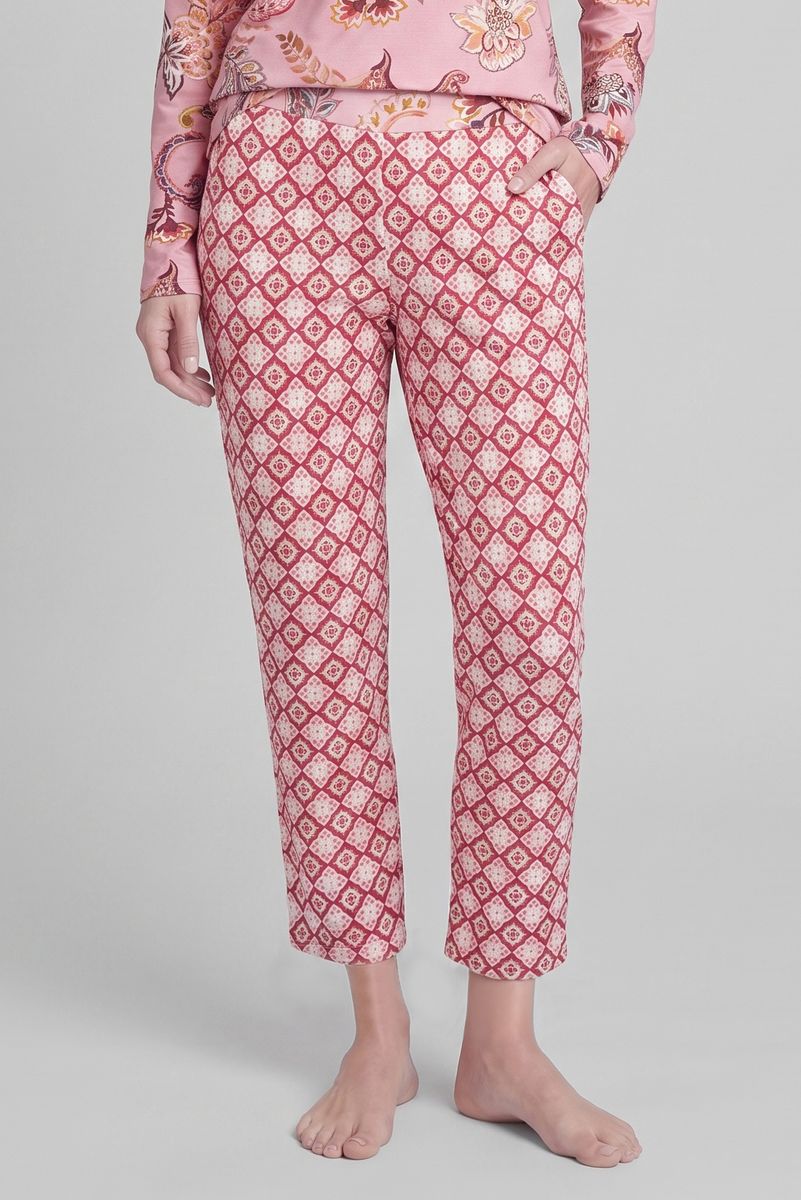 Loungewear-Hose mit geometrischem Muster