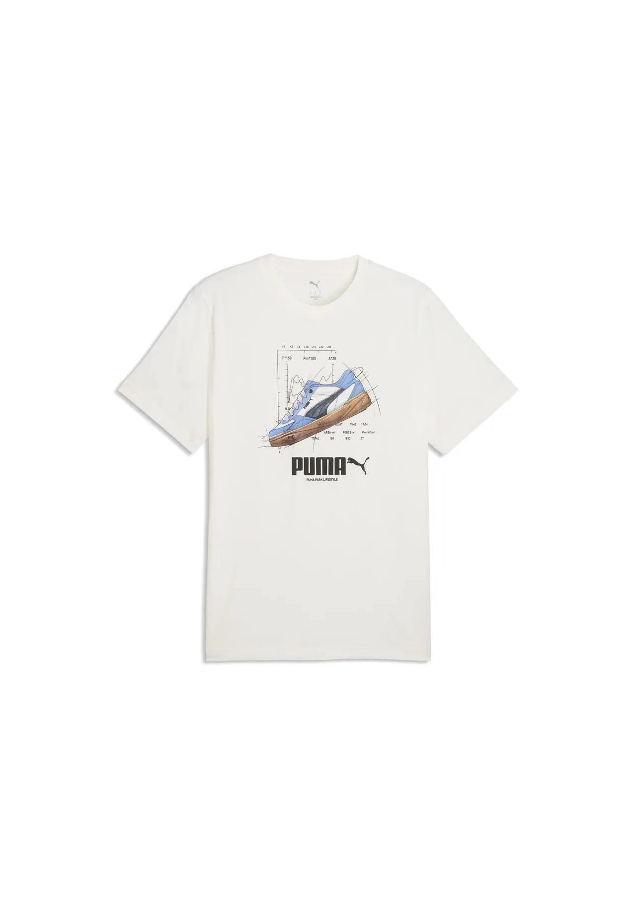 T-Shirt mit Sneaker-Illustration